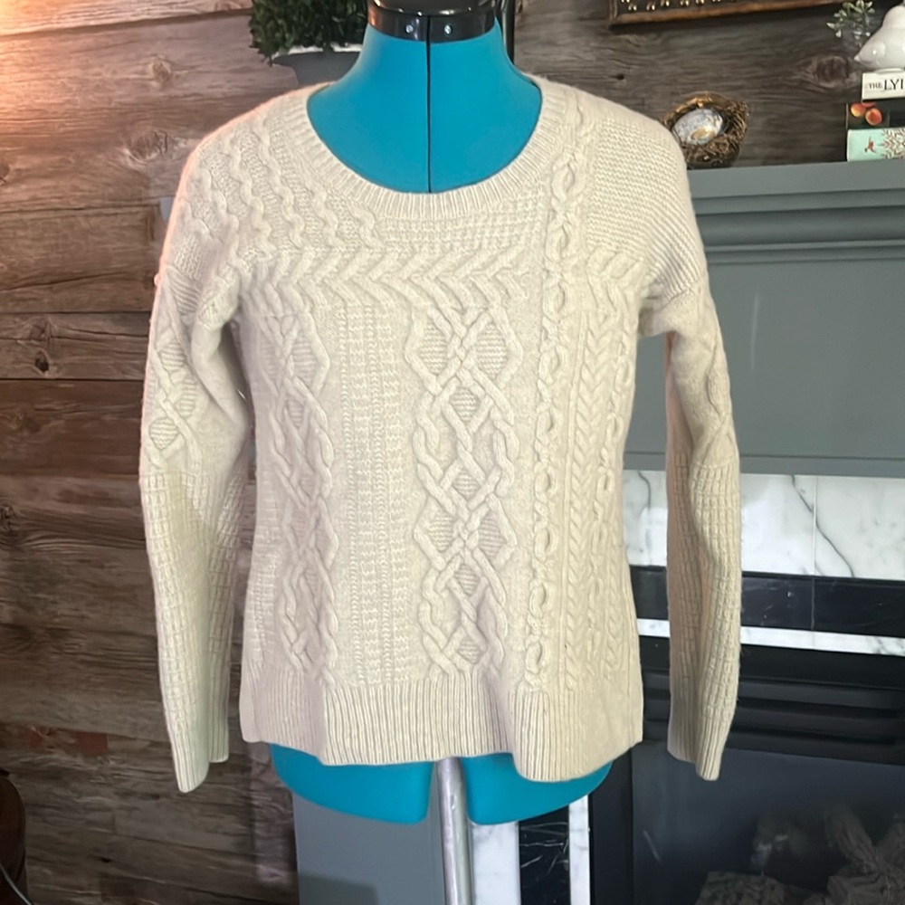 Madewell cream wool sweater